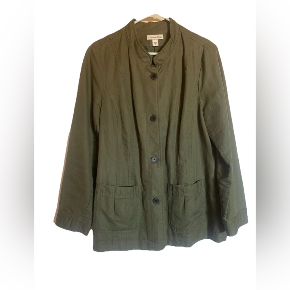 Coldwater Creek Olive Utility Jacket